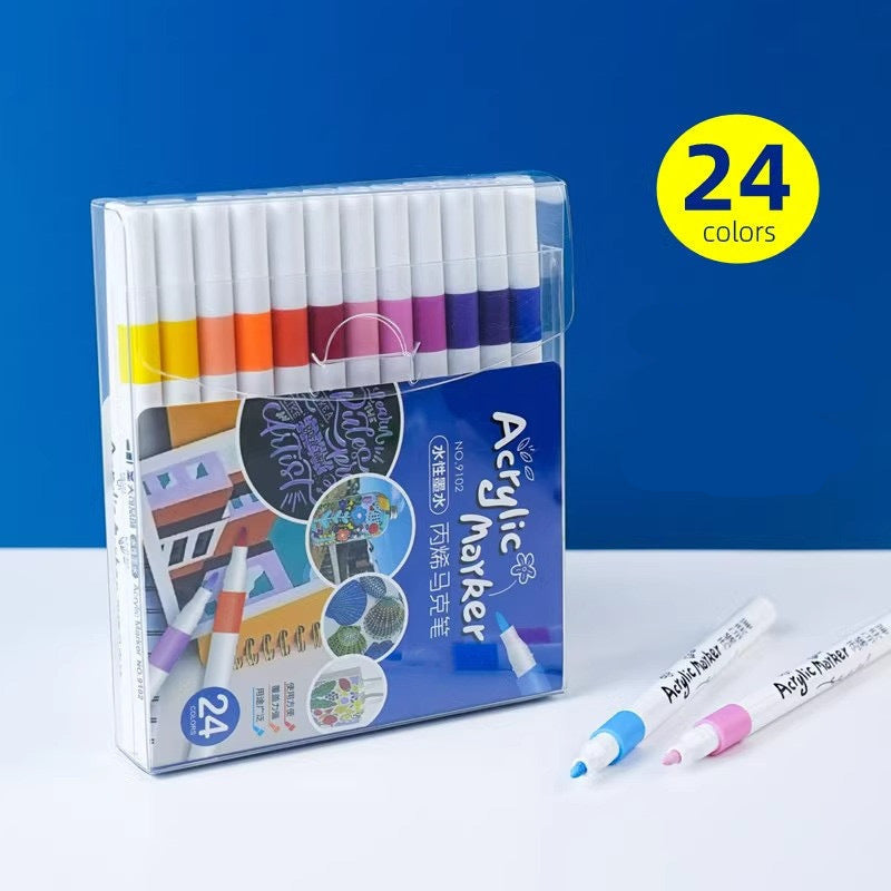24/36/48/60/80 pcs Children Acrylic Marker Set