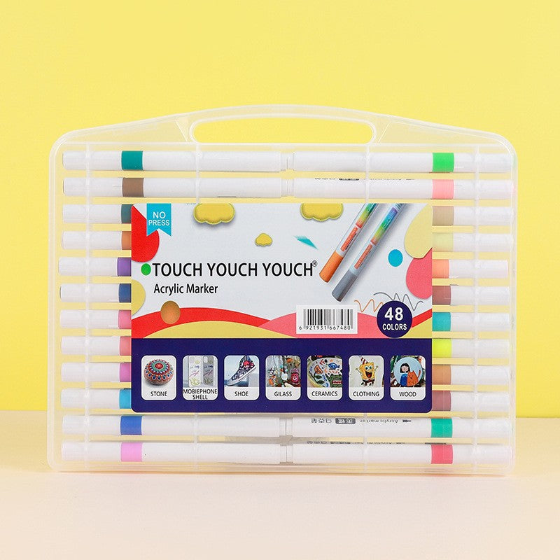 24/36/48/60/80 pcs Children Acrylic Marker Set
