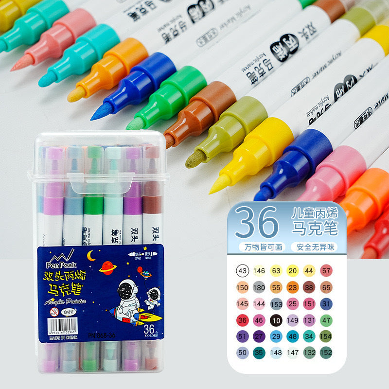 24/36/48/60/80 pcs Children Acrylic Marker Set