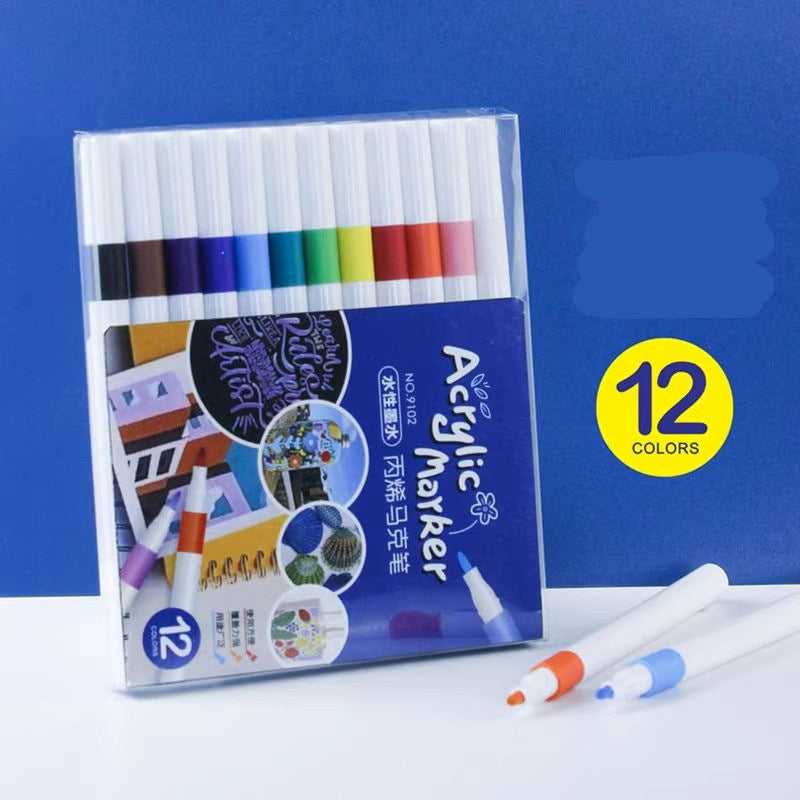24/36/48/60/80 pcs Children Acrylic Marker Set